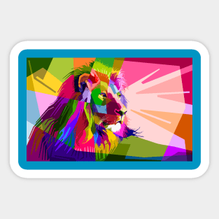 Lion Artwork Sticker